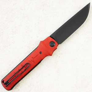 Нож Petrified Fish Tena, D2, Black Stonewash, Micarta Red Handle, PFB04RMDW Нож Petrified Fish Tena, D2, Black Stonewash, Micarta Red Handle, PFB04RMDW